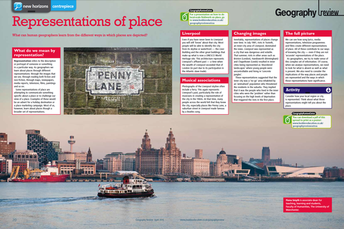 A-level Geography Poster – Representations of place