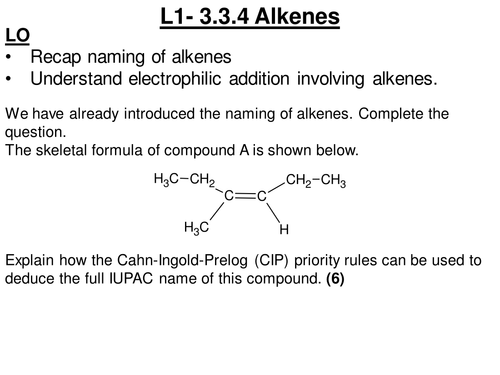 Electrophilic addition