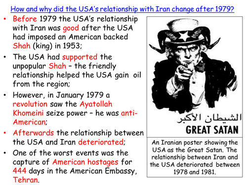 American Foreign Policy: 1950s-1981, Iran and a focus on the Hostage Crisis