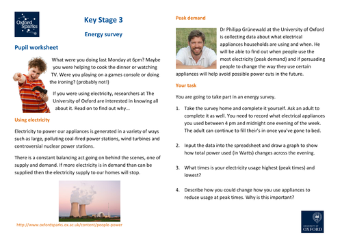 Power People - KS3: Energy Survey
