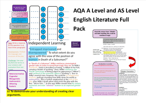 AQA A Level English Literature Complete Package