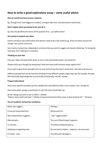 Essay writing guidance - high quality advice