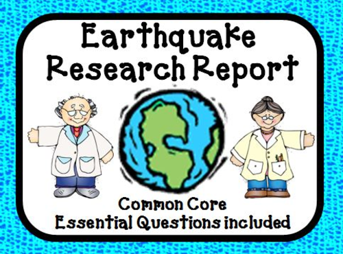 earthquake research report