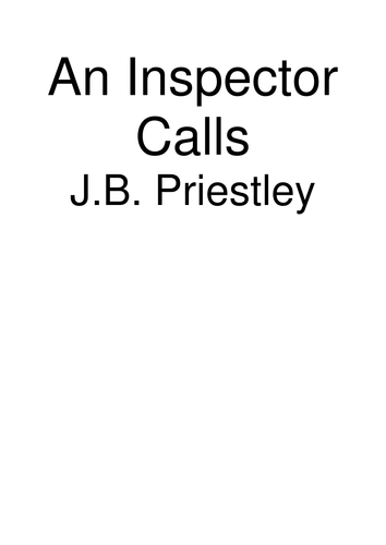 An Inspector Calls - Key Quotations + Detailed Analysis