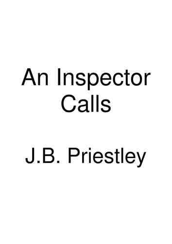 An Inspector Calls Revision Guide