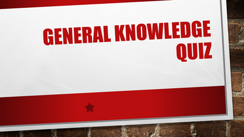Form Time General Knowledge Quiz