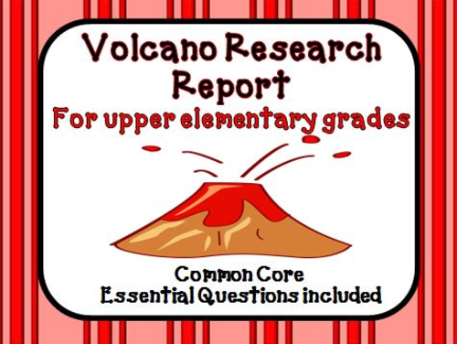my volcano research paper