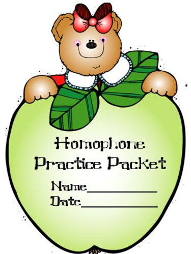 Homophones Lesson Packet
