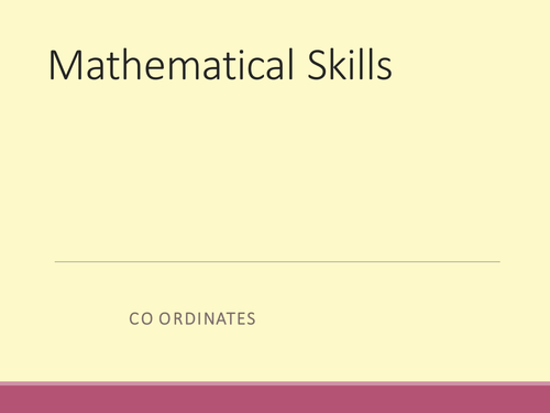 Plotting points/co-ordinates