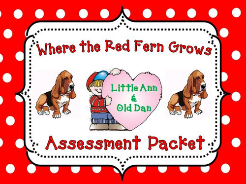 Where the Red Fern Grows Assessment Packet