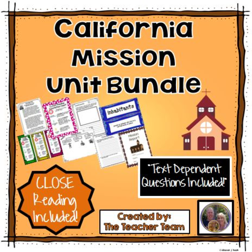 California Mission Close Reading Unit