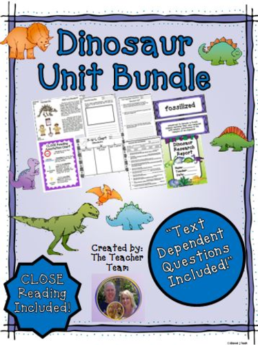 Dinosaur Close Reading Unit