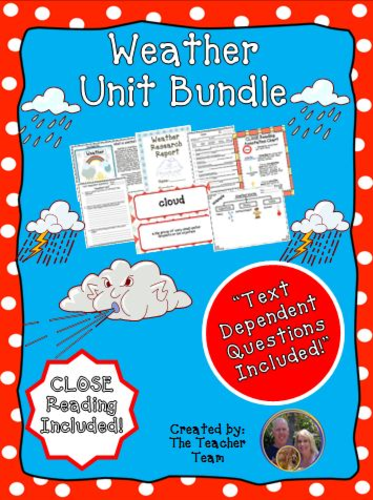 Weather Close Reading Unit Bundle