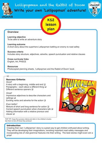 'Lollipopman - Superhero of the Highway' : road safety super hero resources and lesson plans