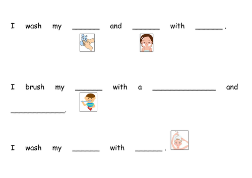 Hygiene worksheet