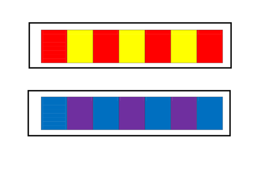 repeated colour pattern strips