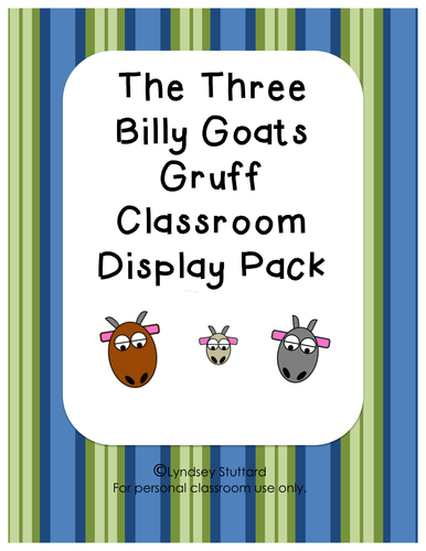 Three Billy Goats Display and Activity Pack