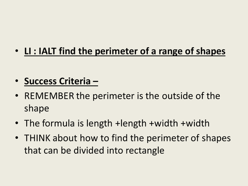 Year 5 and 6 Maths - Angles Perimeter Lesson Plan