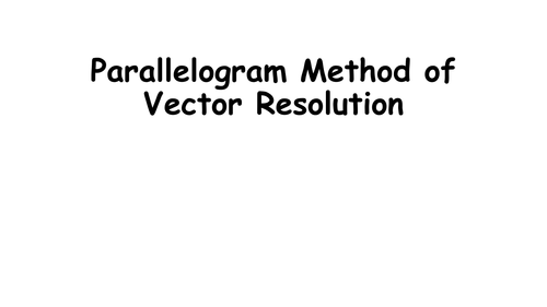Resolving a single force into horizontal and vertical components - AQA 2016 (HT only)