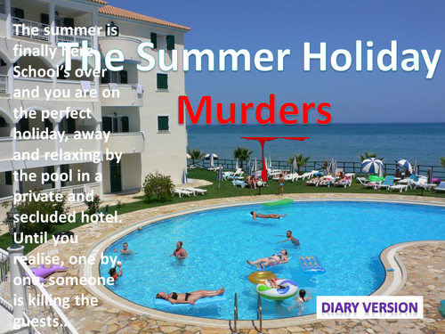 The Lakeside Murder Diaries - Easy One Off Creative Writing Lesson