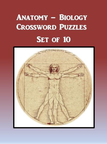 Anatomy Biology Crossword Puzzles Set of 10