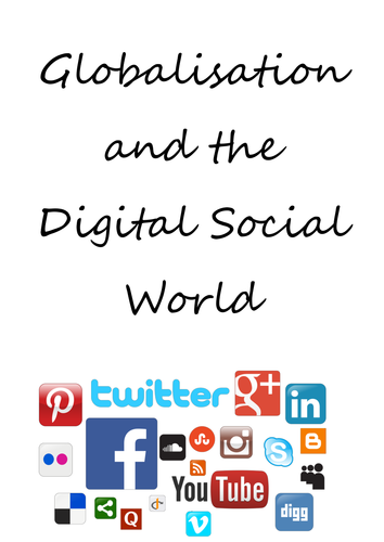 NEW H580 Sociology - Home Study Booklet - Unit 3 Globalisation and Digital Social Media