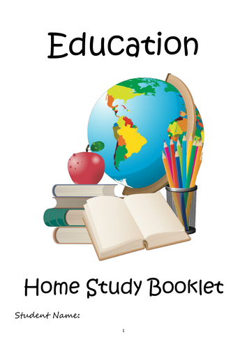 NEW H580 Sociology - Home Study Booklet - Unit 3 Education