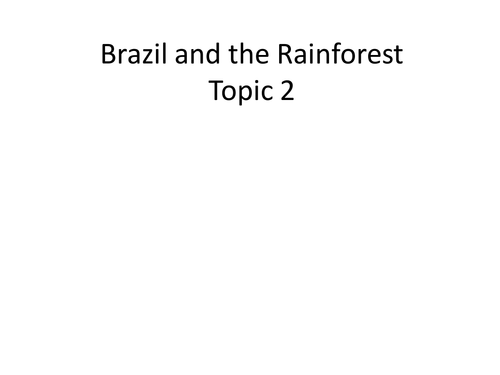 PHYSICAL AND HUMAN GEOGRAPHY OF BRAZIL