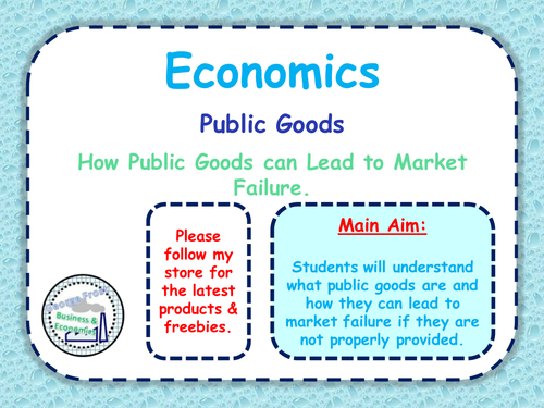 Public & Private Goods - Market Failure - Exam Practice & Key Theory - A-Level Economics