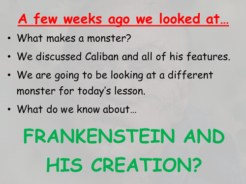 Frankenstein Chapter 5