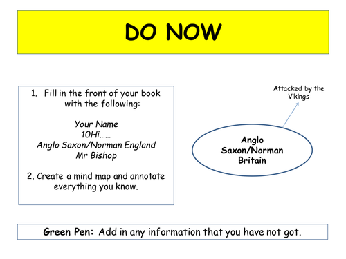 Anglo Saxon Intro EDEXCEL GCSE