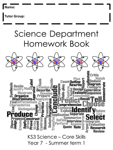 Help on science homework ks3