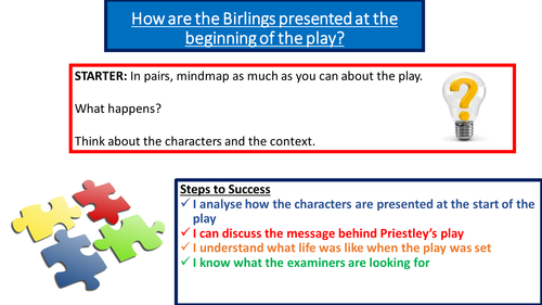 Year 9/10 COMPLETE An Inspector Calls SOW