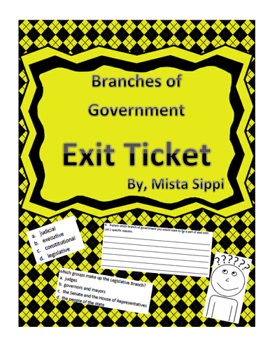 Branches of Government Exit Ticket Assessmebt