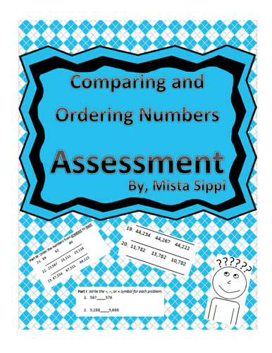 Comparing and Ordering Numbers Assessment
