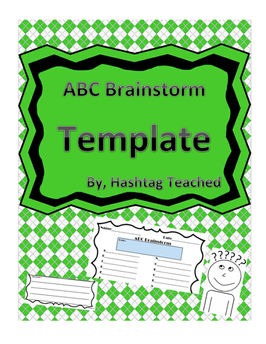 Differentiated ABC Brainstorm Template