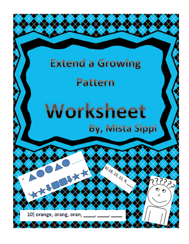 Extend A Growing Pattern Printable Worksheet