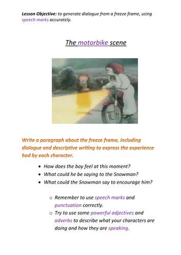 Using dialogue accurately and incorporating drama if necessary.