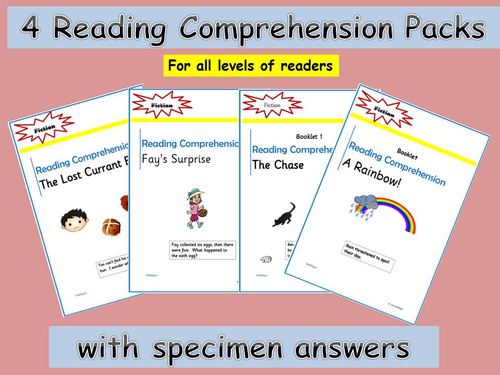 Reading Comprehension Bundle - Includes 4 reading texts to cater for all levels of readers