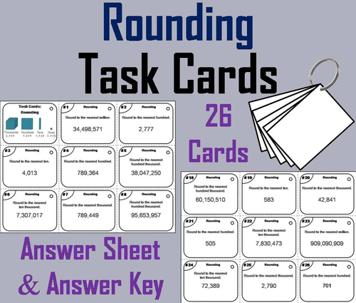 Rounding Task Cards