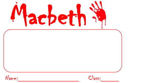 Macbeth Reinvented SOW 2016