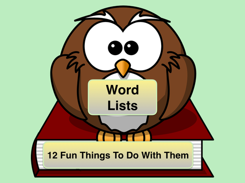 Using The National Curriculum Words Lists - Years 3/4 and Years 5/6