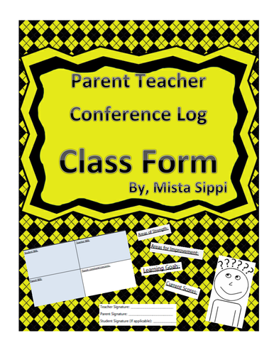 Parent Teach Conference Log (includes next step actions)