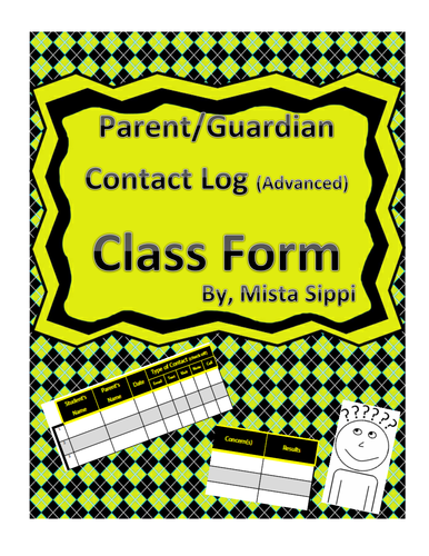 Parent/Guardian Contact Log (Advanced)