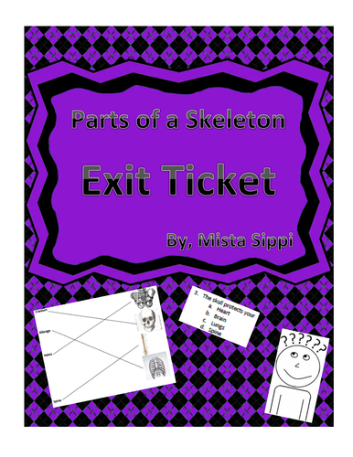 Parts of the Skeleton Exit Ticket Assessment