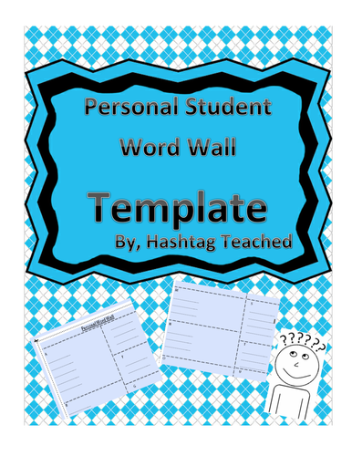 Personal Student Word Wall Template