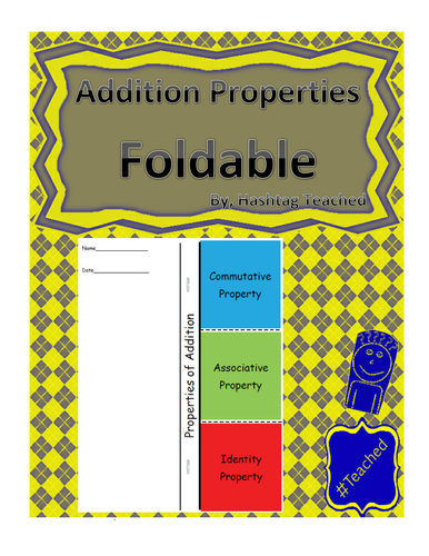 Properties of Addition Foldable Activity