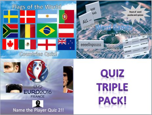 Quiz Triple Pack - Ideal for Form Time/Summer Easy Lessons