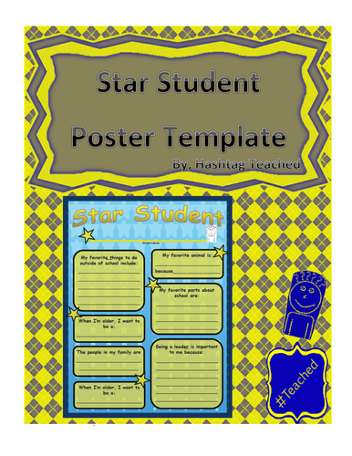 Star Student Poster Template