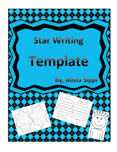 Star Writing Template with Lines